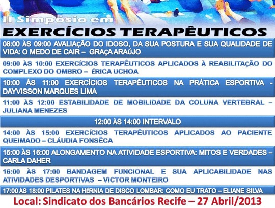 II Simpósio em Exercícios Terapêuticos