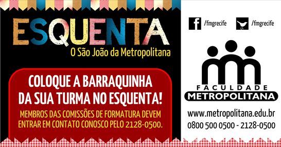 Coloque a barraquinha da sua turma no Esquenta!
