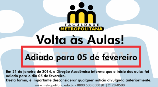22 01 14 volta as aulas