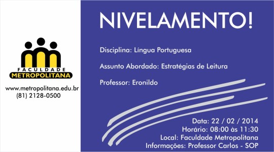 nivelamento portugues - eron