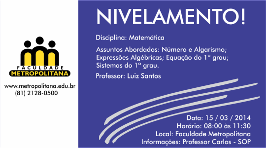 nivelamento matematica - luiz santos